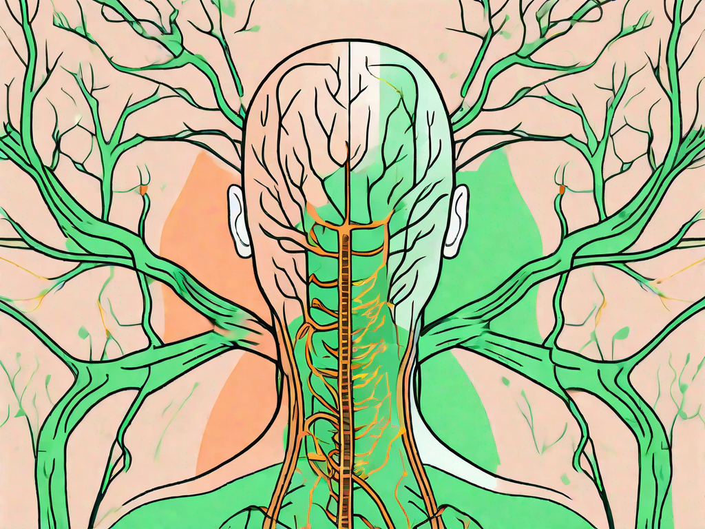 The human body with a focus on the vagus nerve