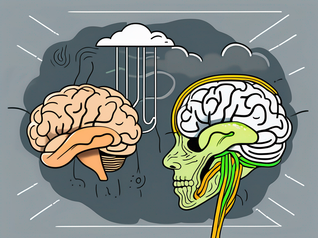 The human anatomy highlighting the vagus nerve